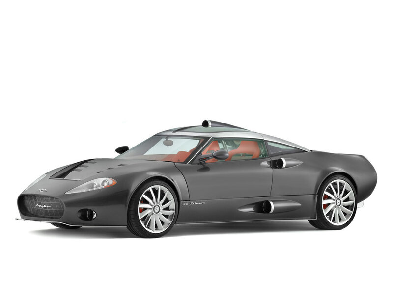 gray sports car with red interior