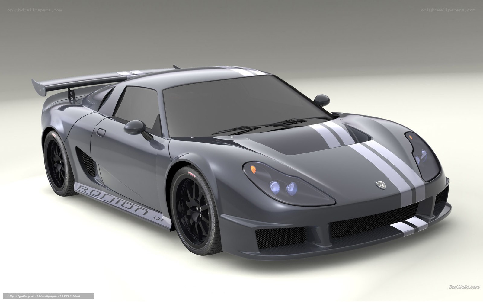 gray sports car with stripes
