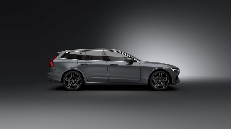 Gray Station Wagon — Dramatic, 3d Render
