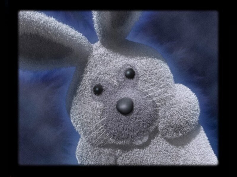 Gray Stuffed Rabbit