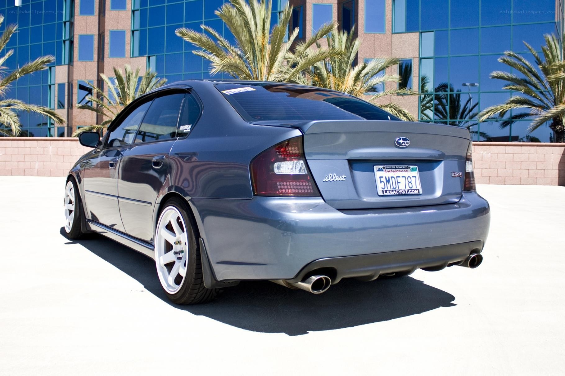 Gray Subaru Legacy sedan