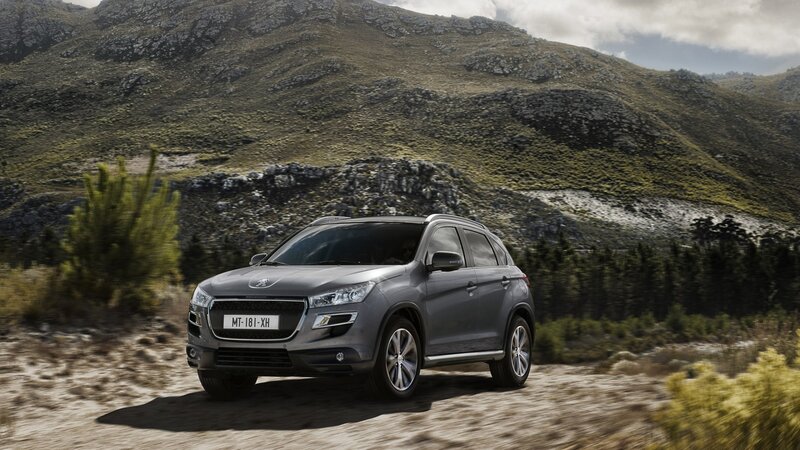 Gray SUV on Dirt Road — Outdoor