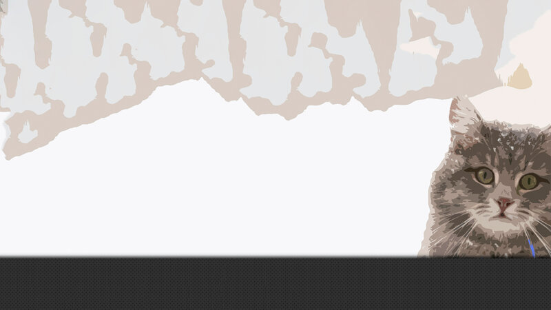 Gray Tabby Cat — Calm, Digital Art