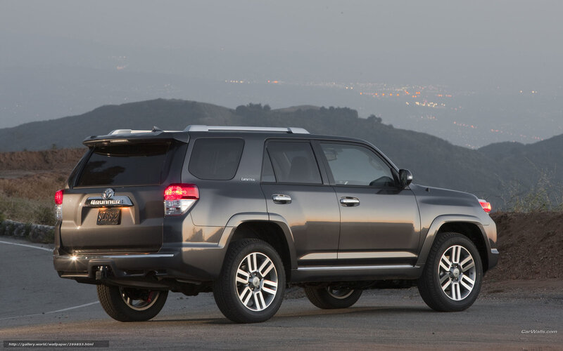 Gray Toyota 4Runner on a hillside