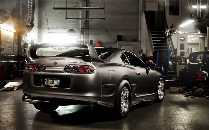 Gray Toyota Supra