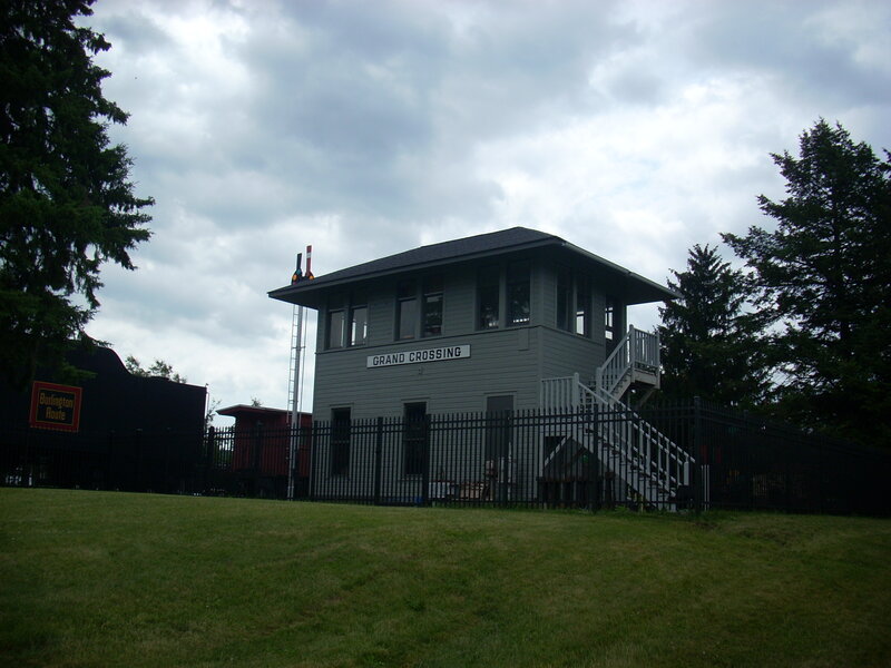 Gray Train Signal Tower