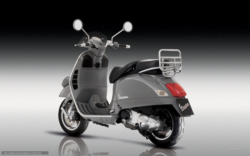 Gray Vespa Scooter — Neutral