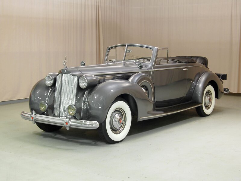 Gray Vintage Convertible Car