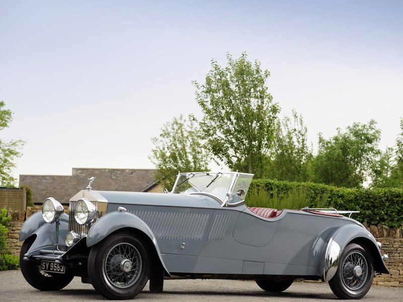 Gray Vintage Convertible — Serene, Afternoon
