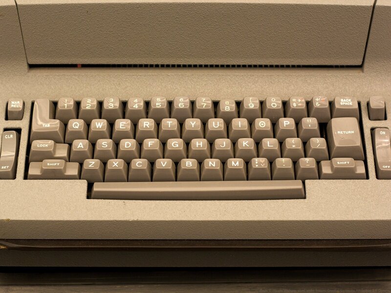 Gray Vintage Keyboard