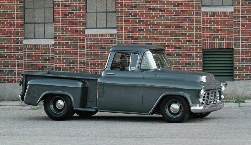 Gray Vintage Pickup Truck