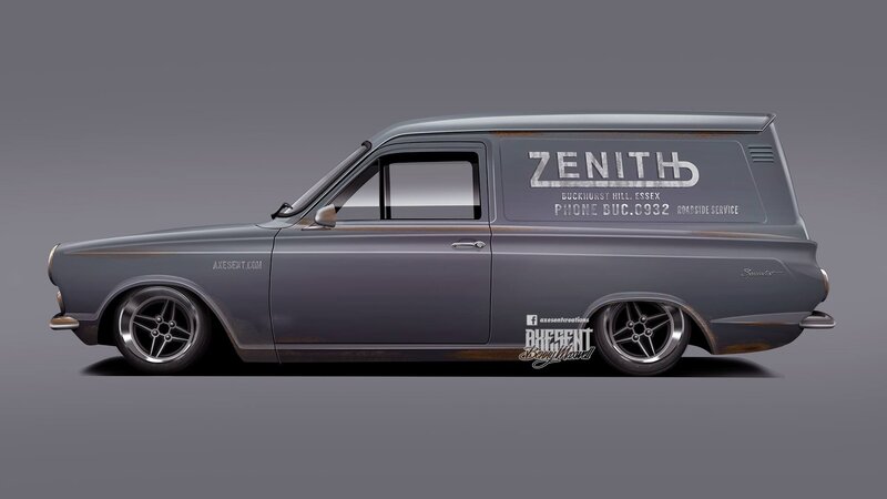 Gray Vintage Van