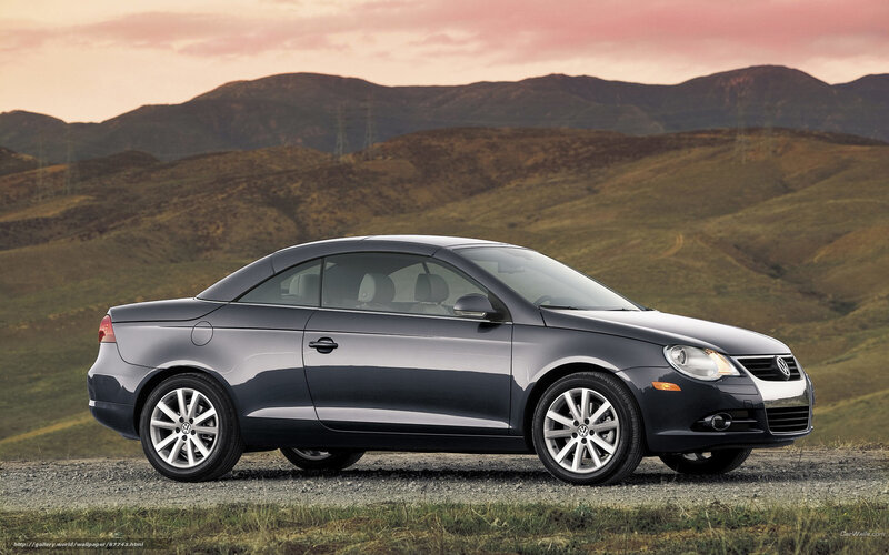 Gray Volkswagen Eos convertible
