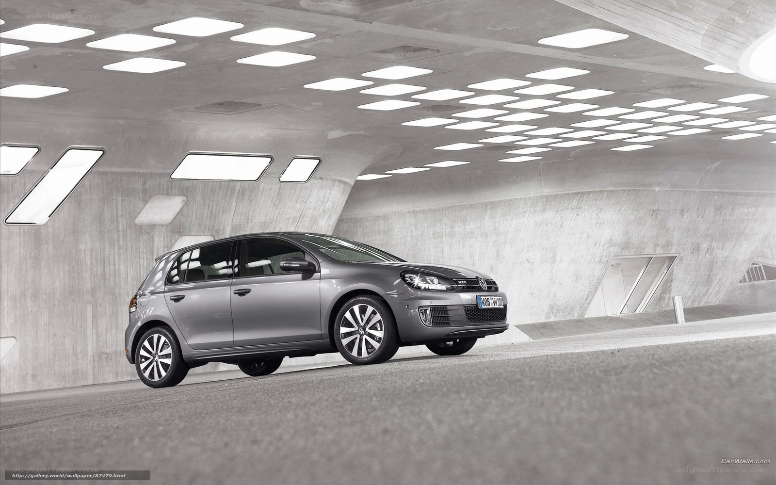 Gray Volkswagen Golf GTI