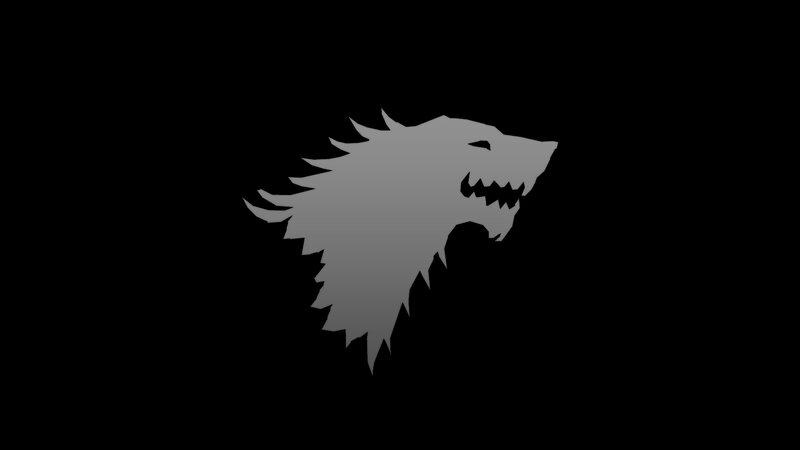 Gray Wolf Head — Dark