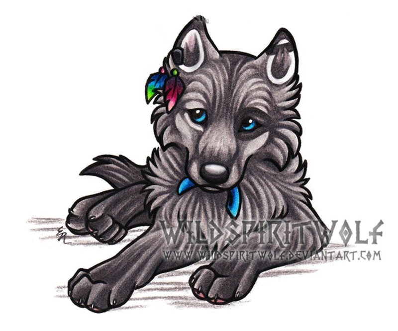 Gray Wolf Puppy