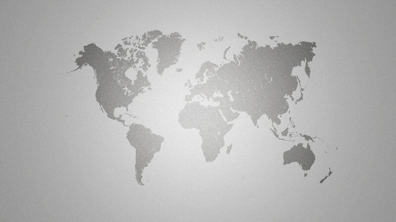 gray world map