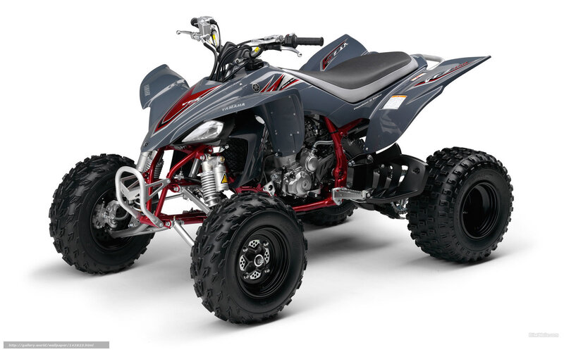Gray Yamaha ATV quad