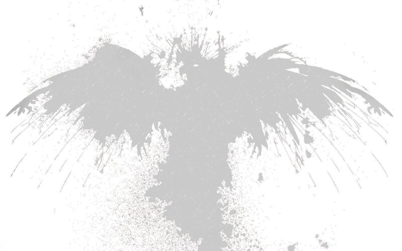 grayscale bird silhouette