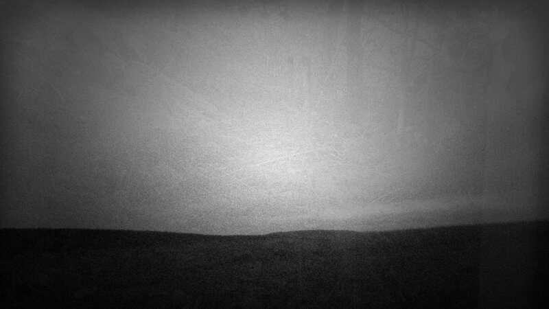 grayscale landscape with vignette