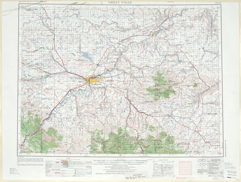 Great Falls Montana topographic map