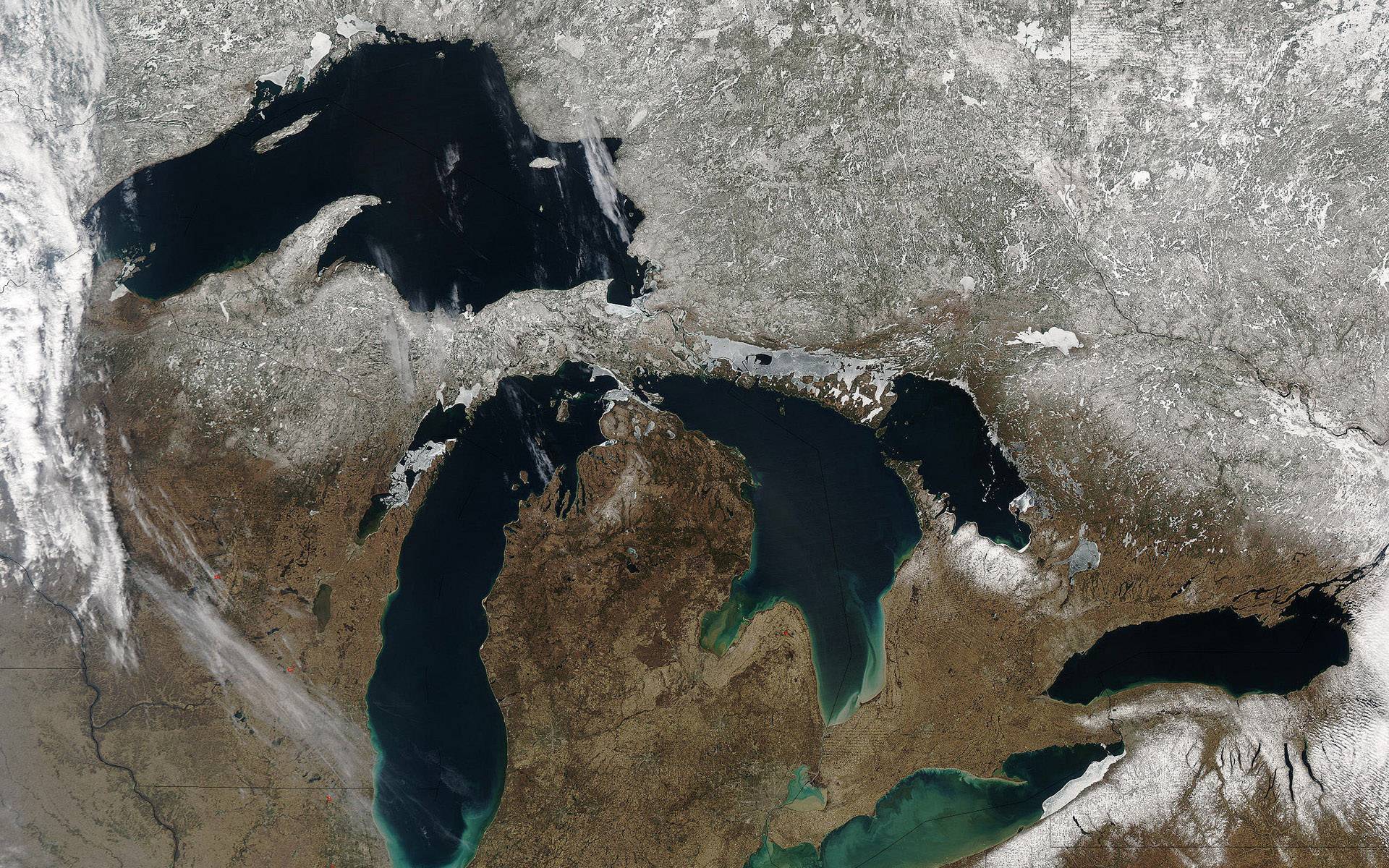 Great Lakes from space