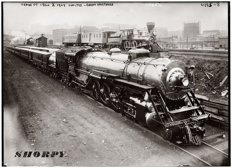 Great Northern train of 1862 and 1924