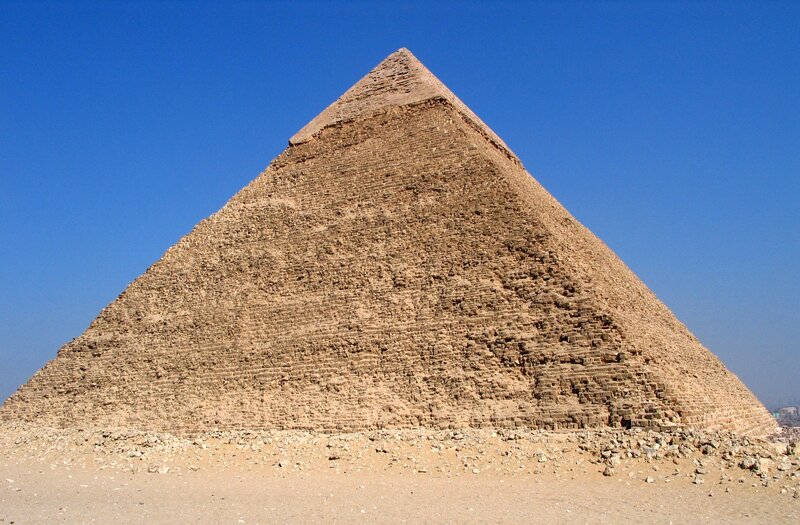 Great Pyramid of Giza — Blue, Serene, Afternoon, Photograph