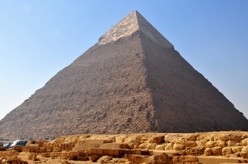 Great Pyramid of Giza — Brown, Dramatic, Afternoon