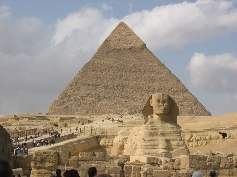 Great Sphinx and Pyramid