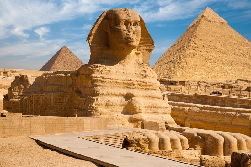 Great Sphinx of Giza — Beige, Ancient, Afternoon, Photograph