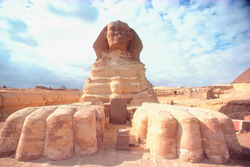 Great Sphinx of Giza — Beige, Dramatic, Afternoon, Photograph, Pyramids