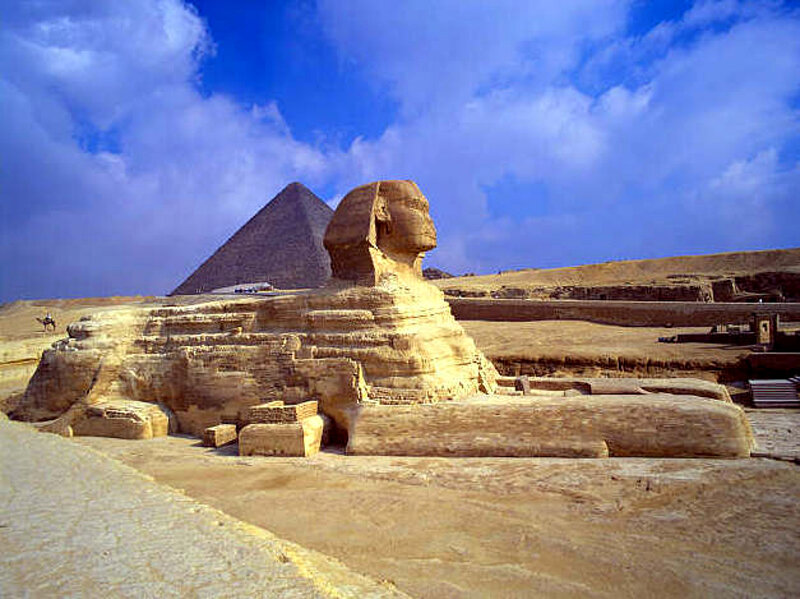 Great Sphinx of Giza — Blue, Dramatic