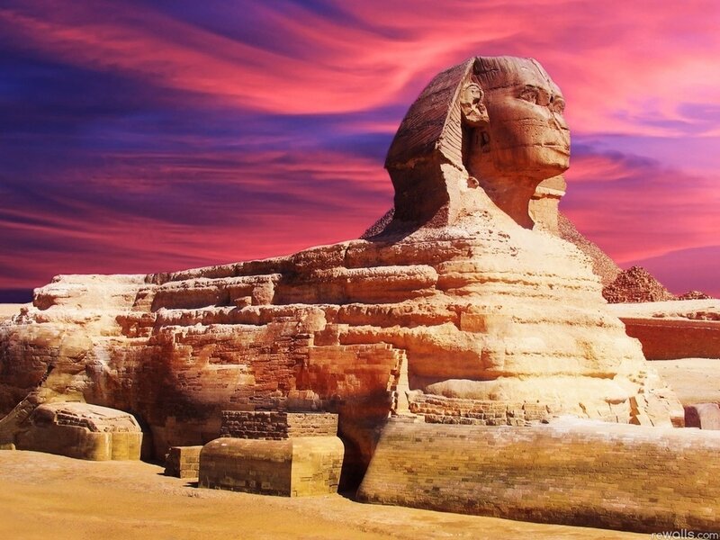 Great Sphinx of Giza — Pink