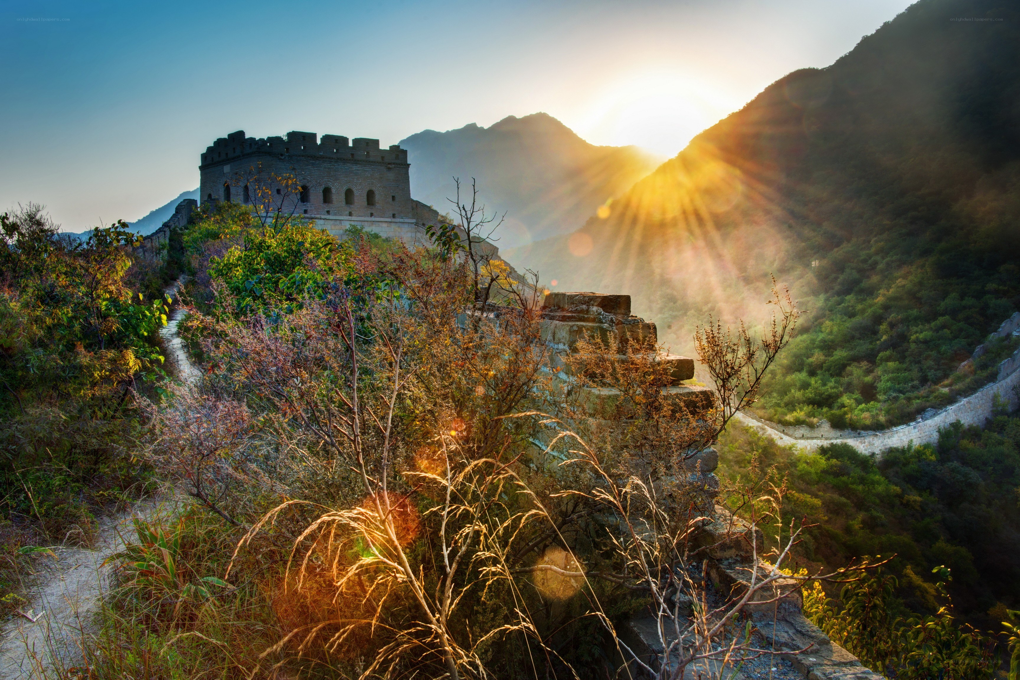 Great Wall at sunrise