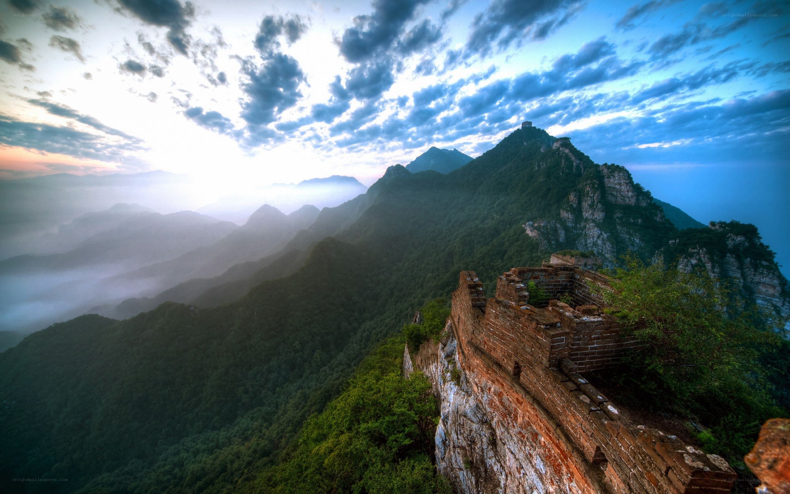 Great Wall at sunrise