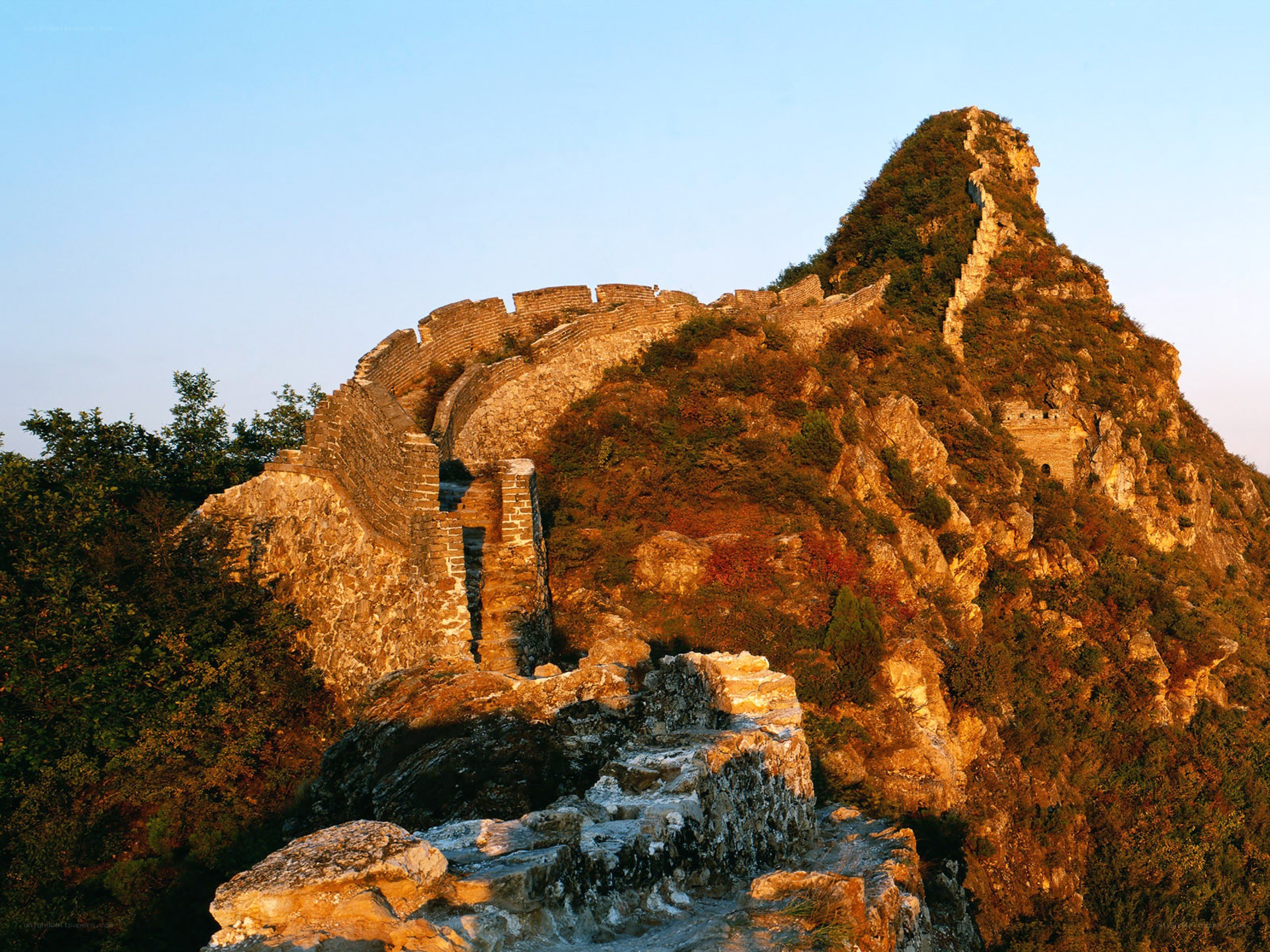 Great Wall at sunset