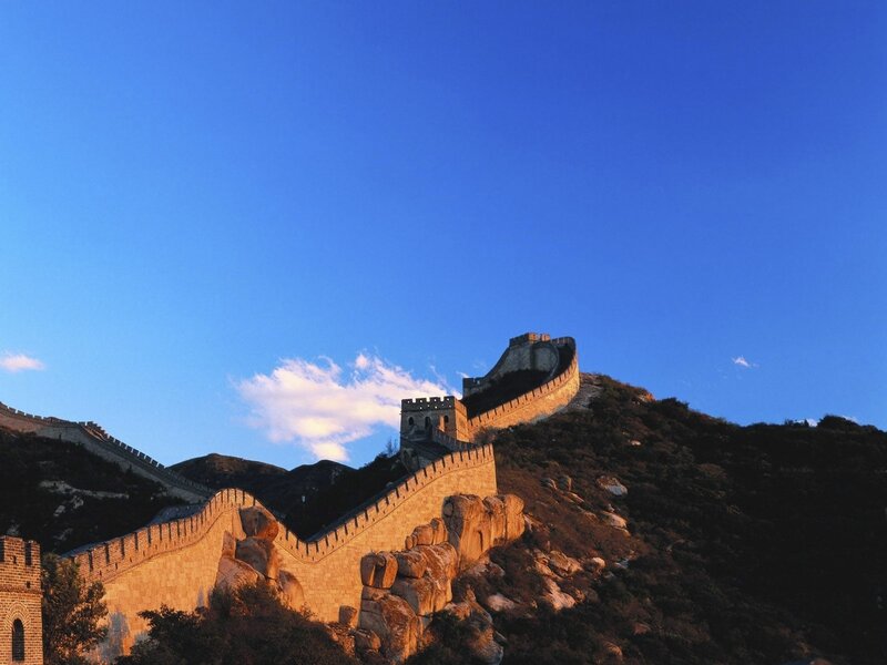 Great Wall at sunset