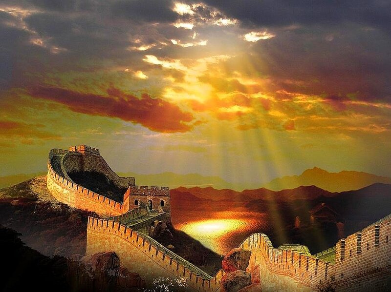 Great Wall at sunset