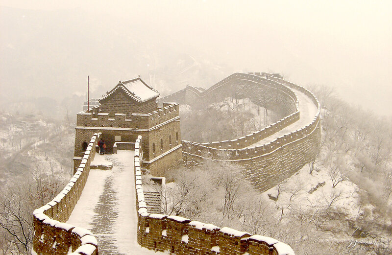 Great Wall in winter snow