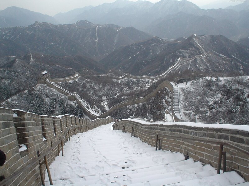 Great Wall in winter snow