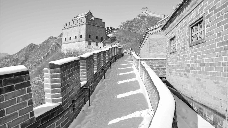 Great Wall of China — Black