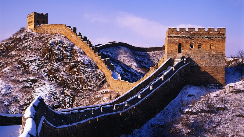 Great Wall of China — Blue, Dramatic