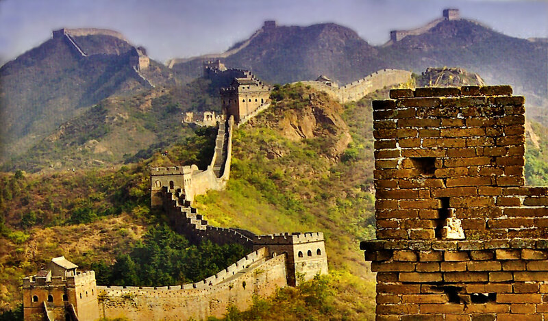 Great Wall of China — Brown, Dramatic, Afternoon