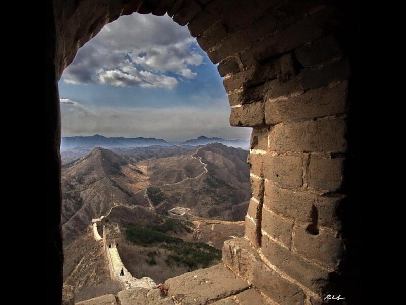 Great Wall of China — Brown, Dramatic