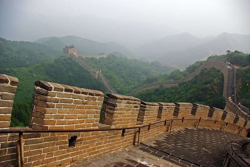 Great Wall of China — Brown, Misty