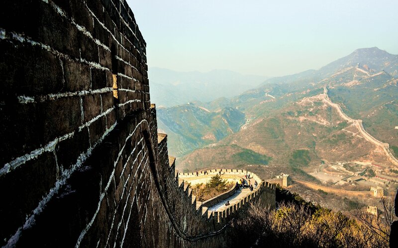Great Wall of China — Brown, Serene, Afternoon, Photograph