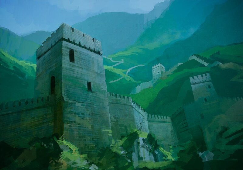 Great Wall of China concept art