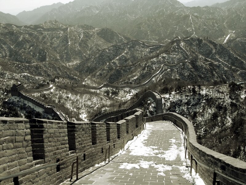 Great Wall of China — Gray, Dramatic