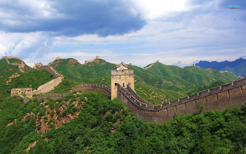 Great Wall of China — Green, Dramatic, Afternoon